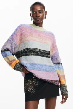 Roupa De Malha|Malha<Desigual Jersey de malha listrado