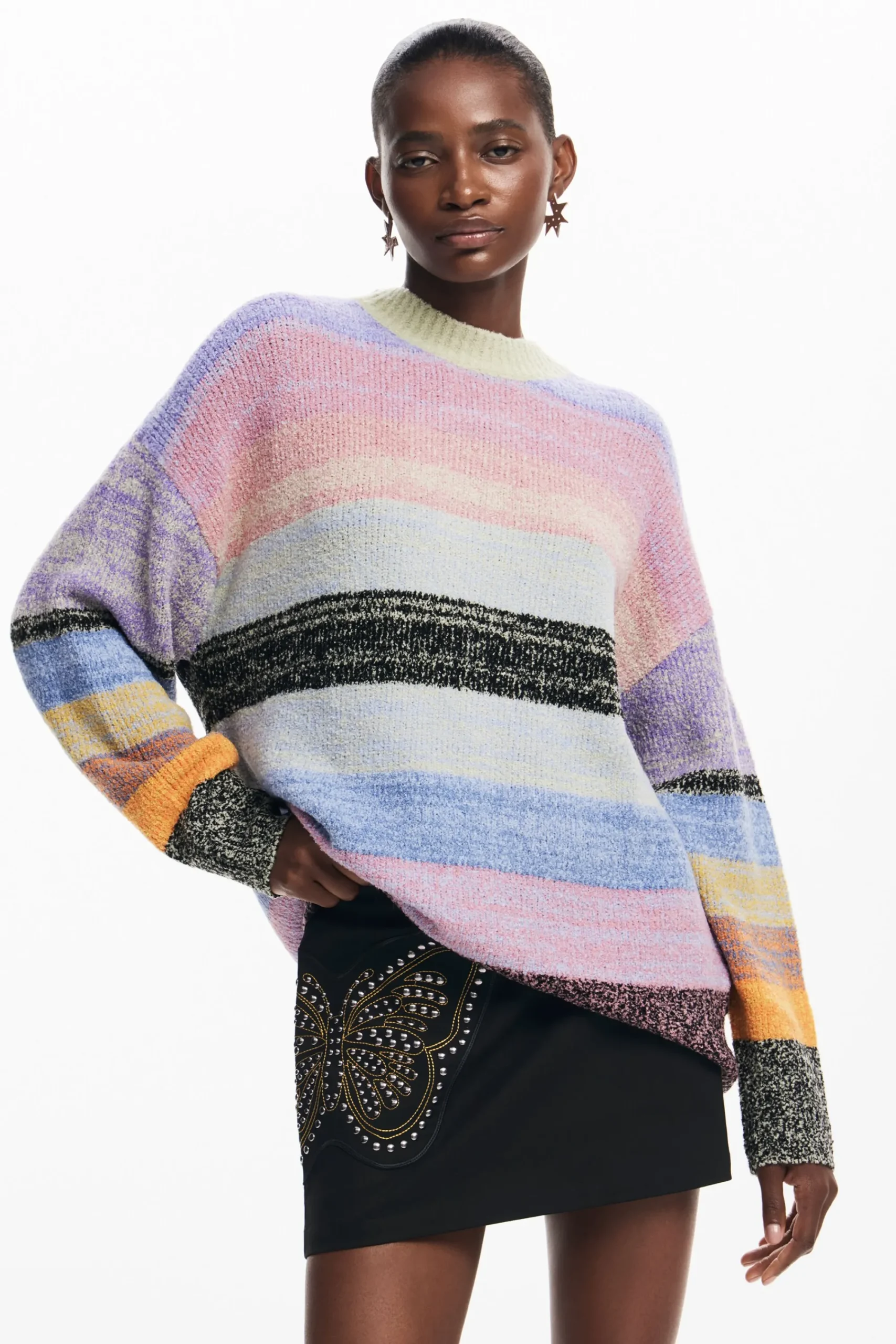 Roupa De Malha|Malha<Desigual Jersey de malha listrado