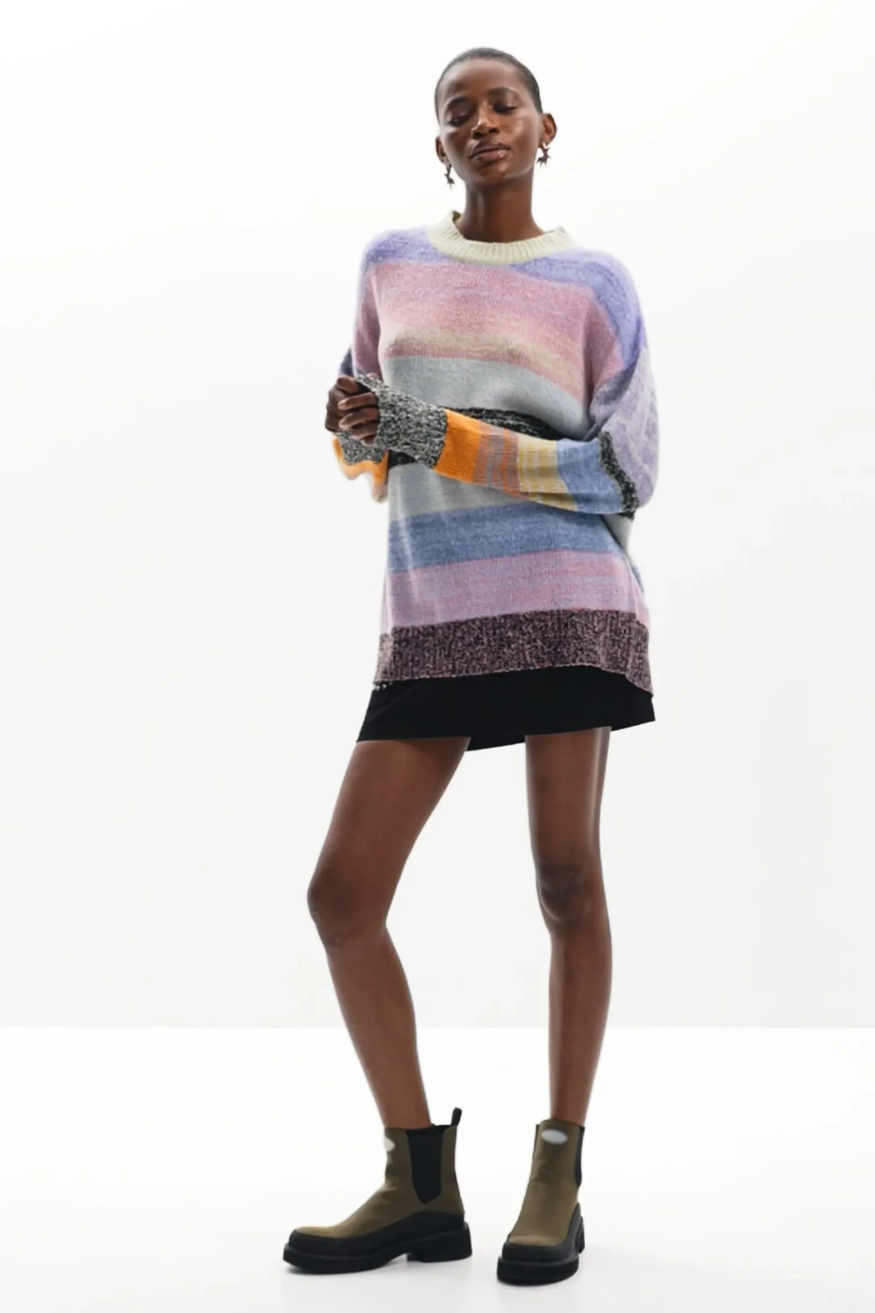 Roupa De Malha|Malha<Desigual Jersey de malha listrado