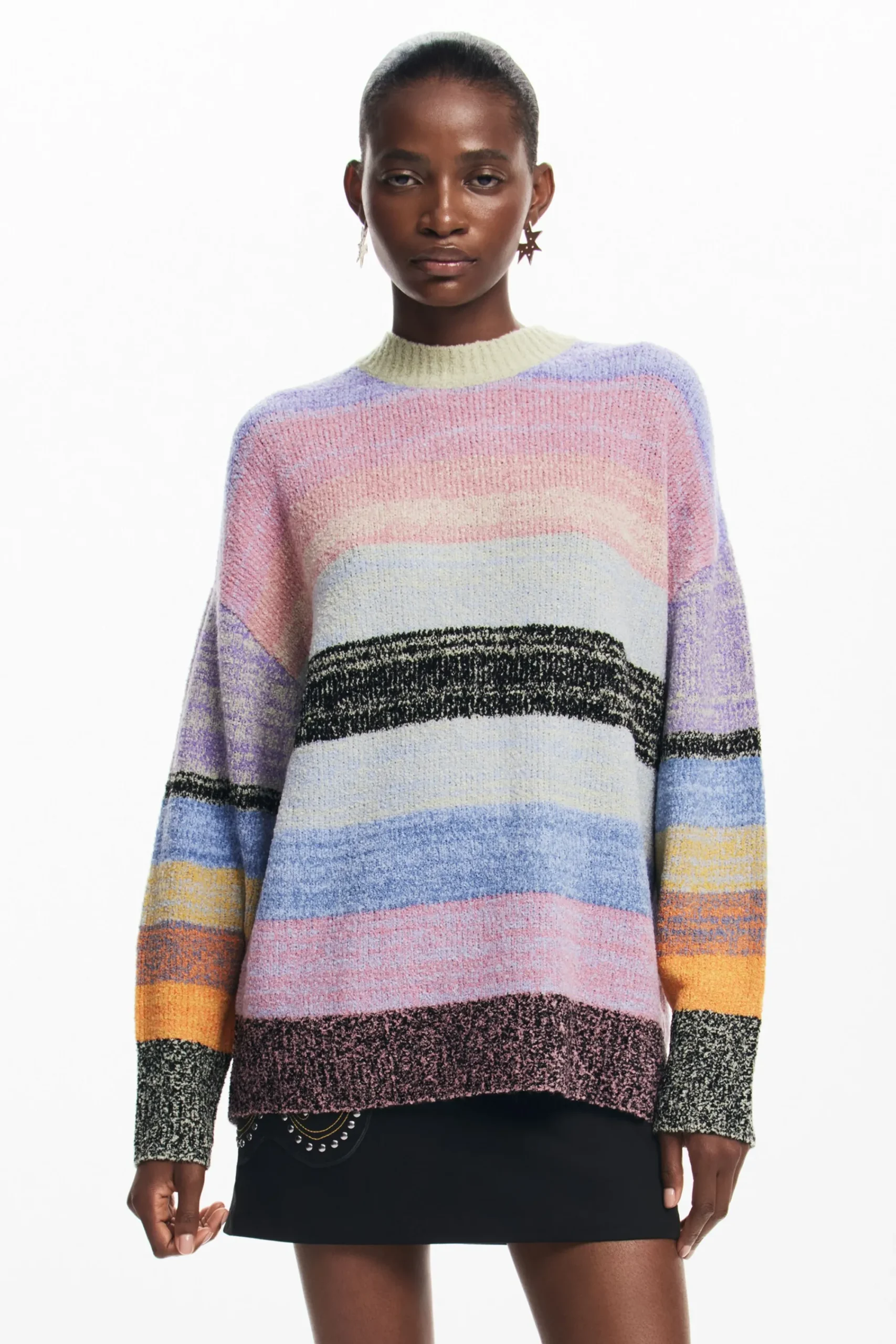 Roupa De Malha|Malha<Desigual Jersey de malha listrado