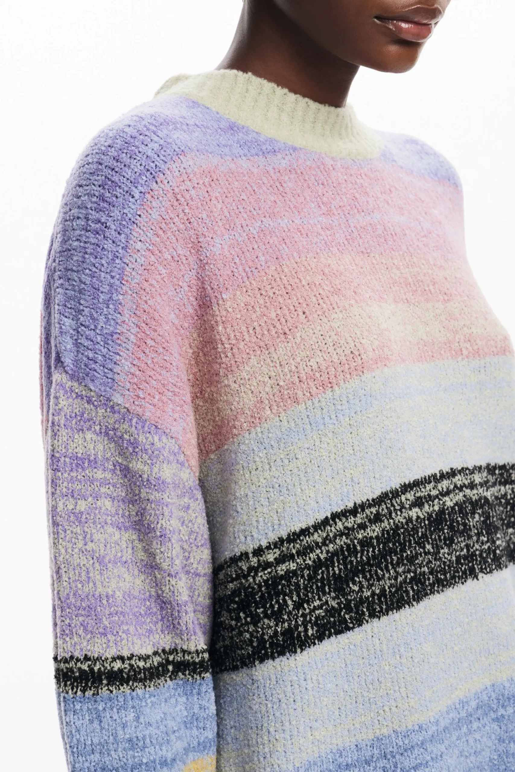 Roupa De Malha|Malha<Desigual Jersey de malha listrado