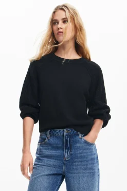 Roupa De Malha|Malha<Desigual Jersey de mangas texturizadas