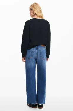 Roupa De Malha|Malha<Desigual Jersey de mangas texturizadas
