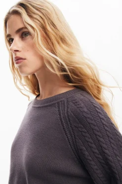 Roupa De Malha|Malha<Desigual Jersey de mangas texturizadas