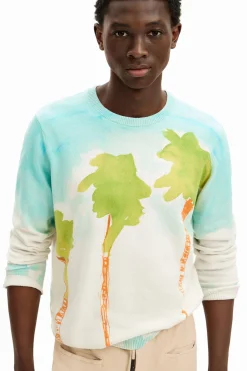 Malhas E Sweatshirts<Desigual Jersey de ponto aquarela