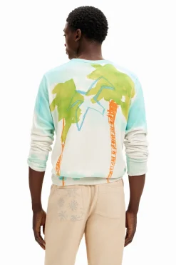 Malhas E Sweatshirts<Desigual Jersey de ponto aquarela