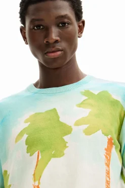 Malhas E Sweatshirts<Desigual Jersey de ponto aquarela