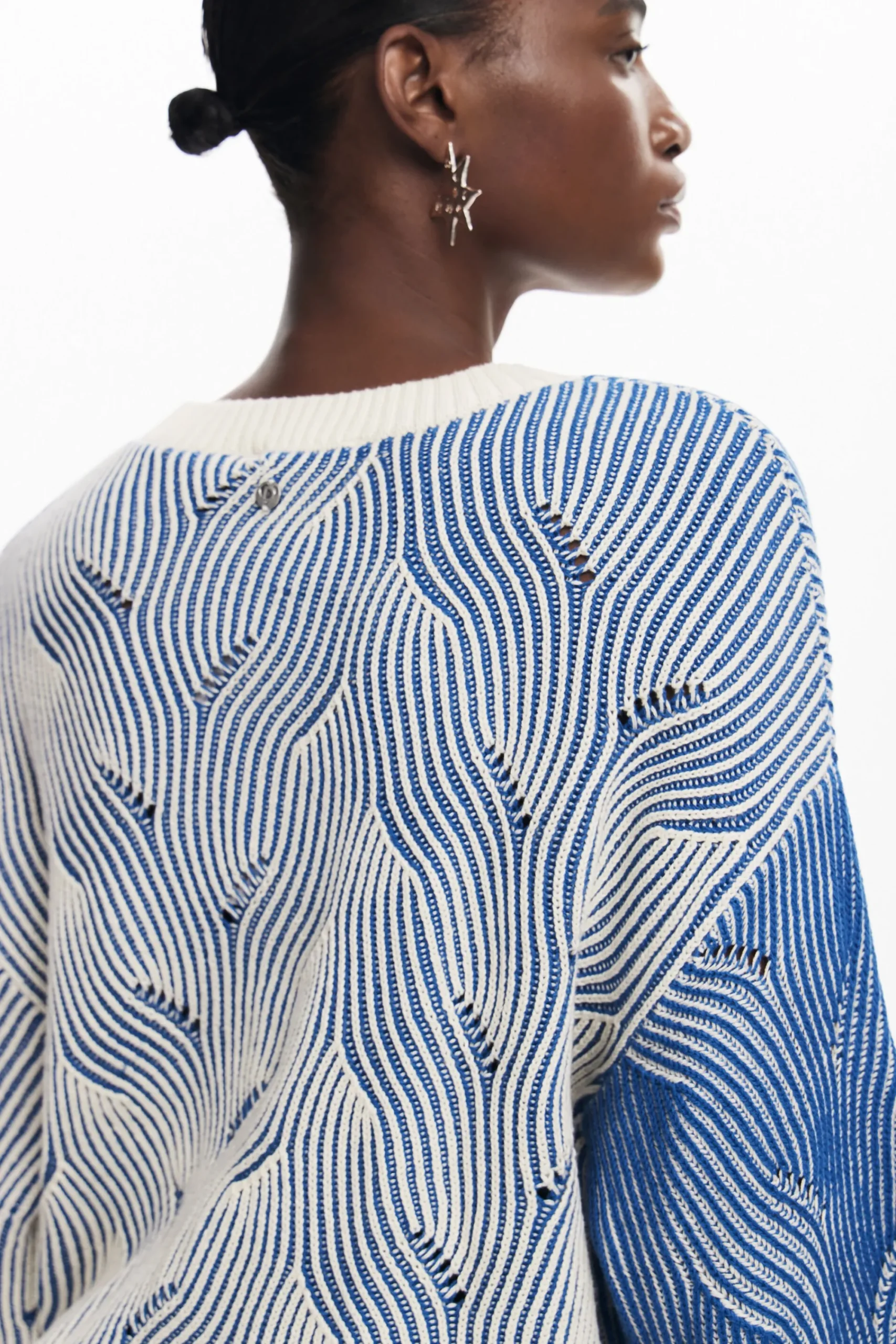 Roupa De Malha|Malha<Desigual Jersey de ponto bicolor