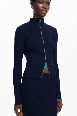 Malha<Desigual Jersey de ponto canelado
