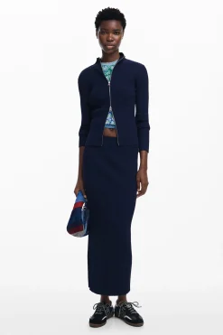 Malha<Desigual Jersey de ponto canelado