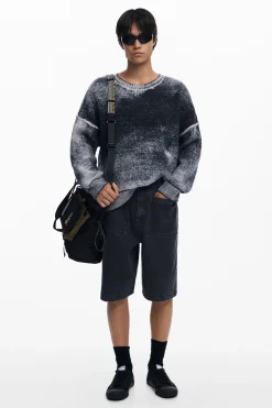 Malhas E Sweatshirts<Desigual Jersey de ponto desgastado