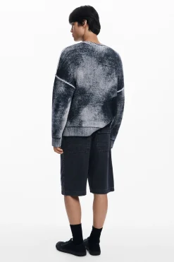 Malhas E Sweatshirts<Desigual Jersey de ponto desgastado
