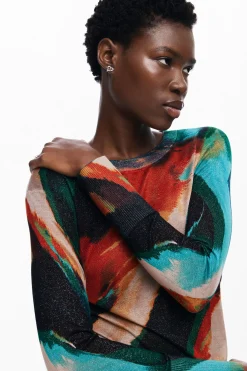 Roupa De Malha|Malha<Desigual Jersey de ponto fino arty difuminado