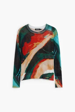 Roupa De Malha|Malha<Desigual Jersey de ponto fino arty difuminado