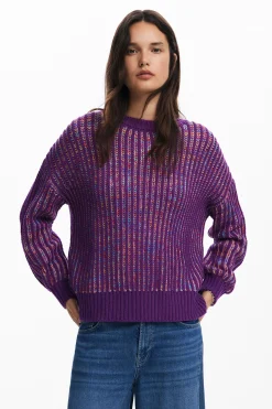 Roupa De Malha|Malha<Desigual Jersey de ponto listrado