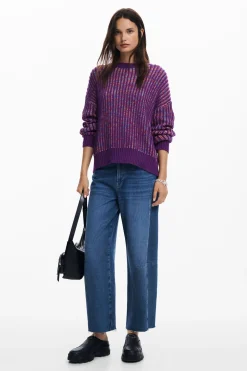 Roupa De Malha|Malha<Desigual Jersey de ponto listrado