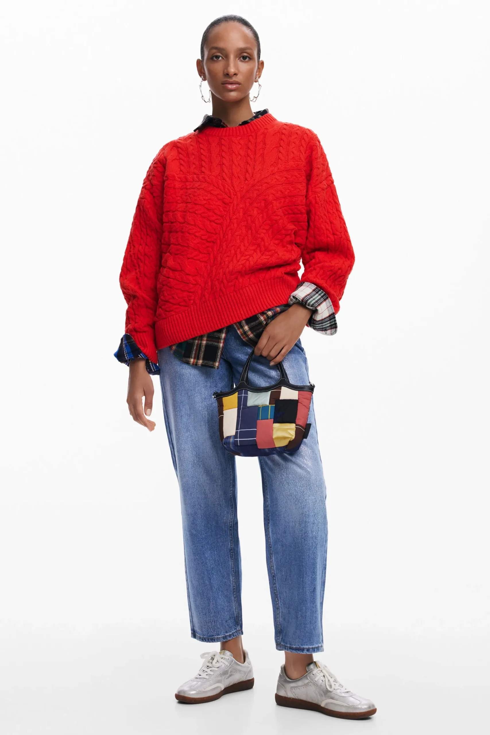 Roupa De Malha|Malha<Desigual Jersey de ponto relevos