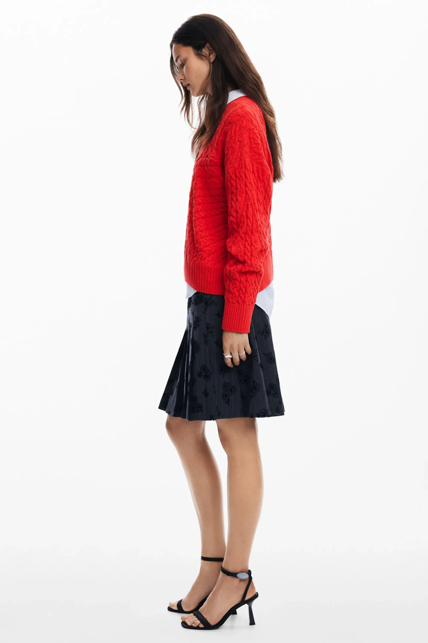 Roupa De Malha|Malha<Desigual Jersey de ponto relevos