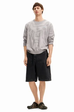 Malhas E Sweatshirts<Desigual Jersey de ponto texturizado