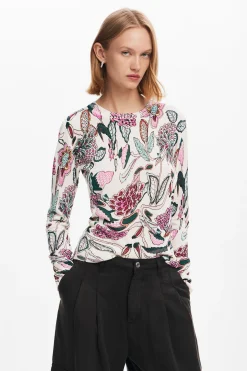 Roupa De Malha|Malha<Desigual Jersey detalhes flores