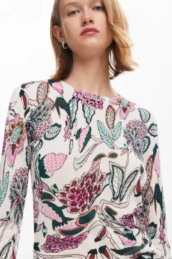 Roupa De Malha|Malha<Desigual Jersey detalhes flores