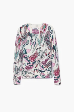 Roupa De Malha|Malha<Desigual Jersey detalhes flores