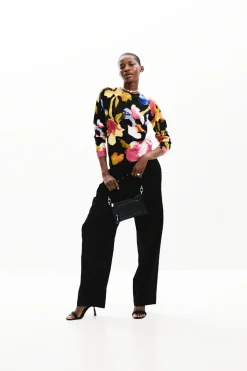 Roupa De Malha|Malha<Desigual Jersey flores artísticas