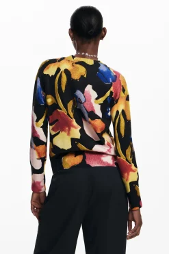 Roupa De Malha|Malha<Desigual Jersey flores artísticas