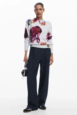 Roupa De Malha|Malha<Desigual Jersey flores M. Christian Lacroix