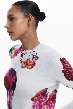 Roupa De Malha|Malha<Desigual Jersey flores M. Christian Lacroix