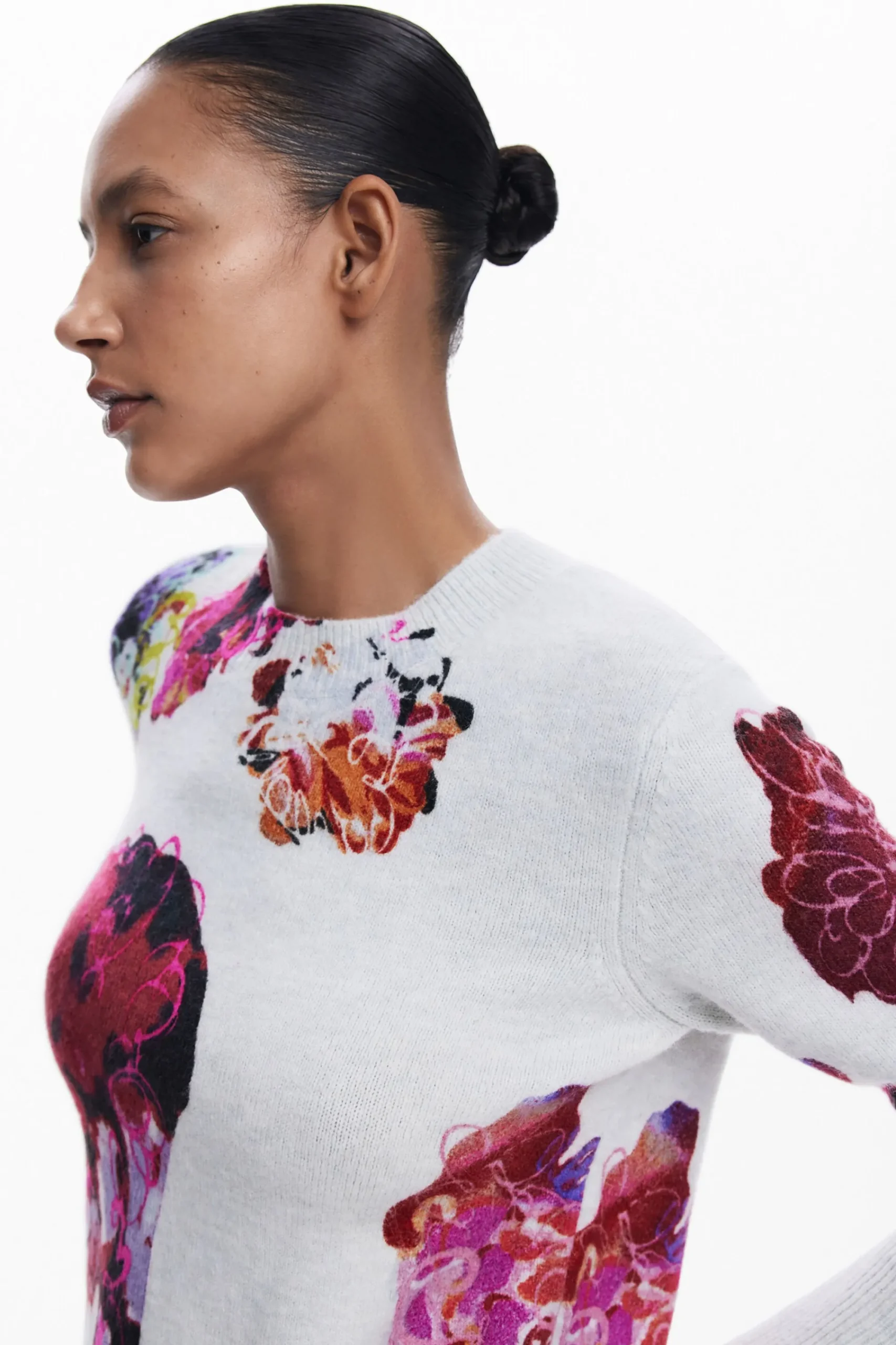 Roupa De Malha|Malha<Desigual Jersey flores M. Christian Lacroix