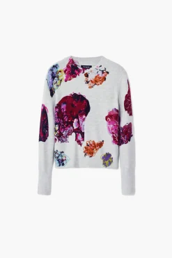 Roupa De Malha|Malha<Desigual Jersey flores M. Christian Lacroix