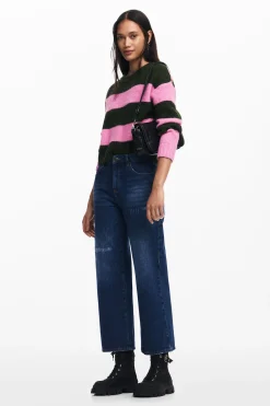 Roupa De Malha|Malha<Desigual Jersey listrado bicolor