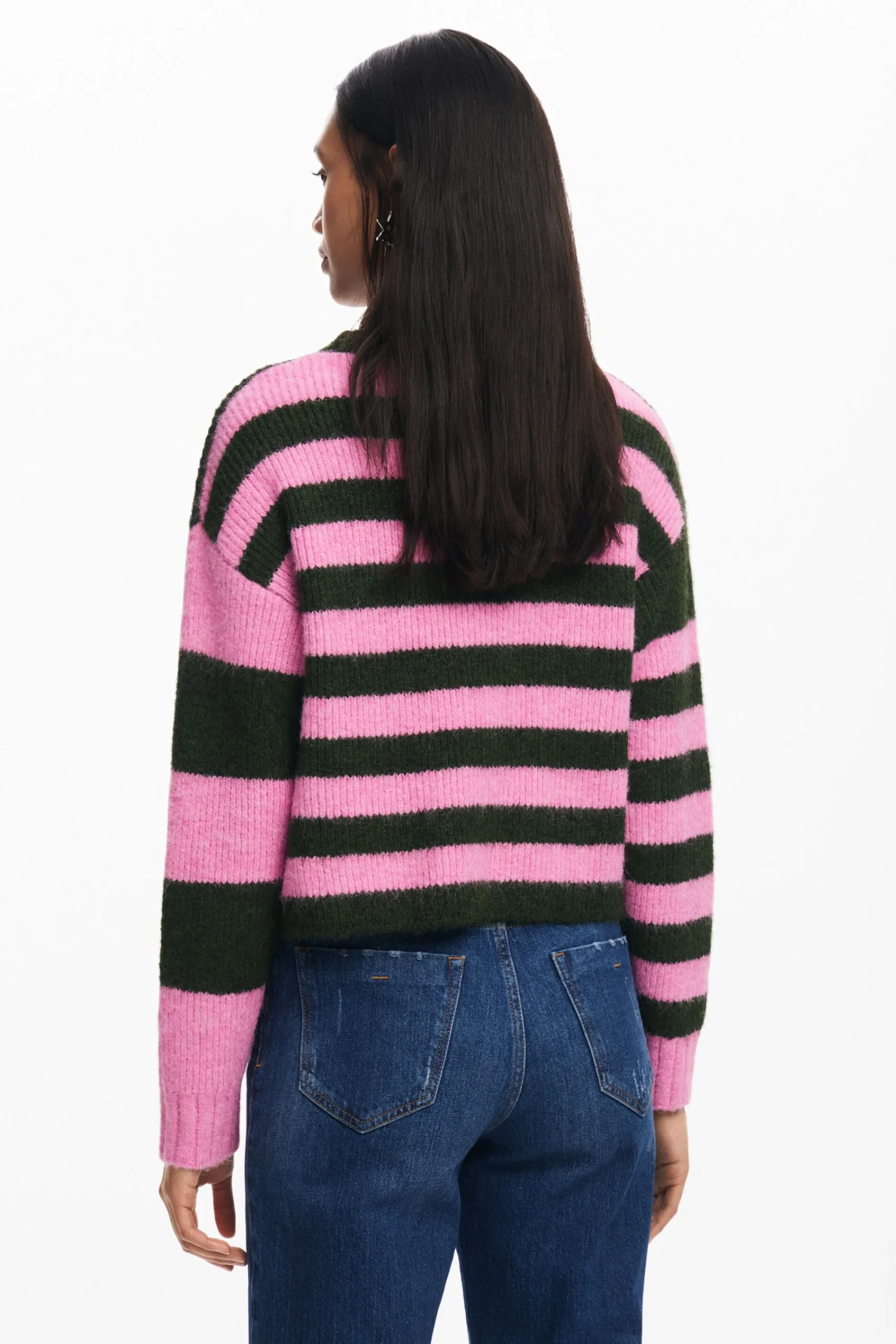 Roupa De Malha|Malha<Desigual Jersey listrado bicolor