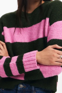Roupa De Malha|Malha<Desigual Jersey listrado bicolor