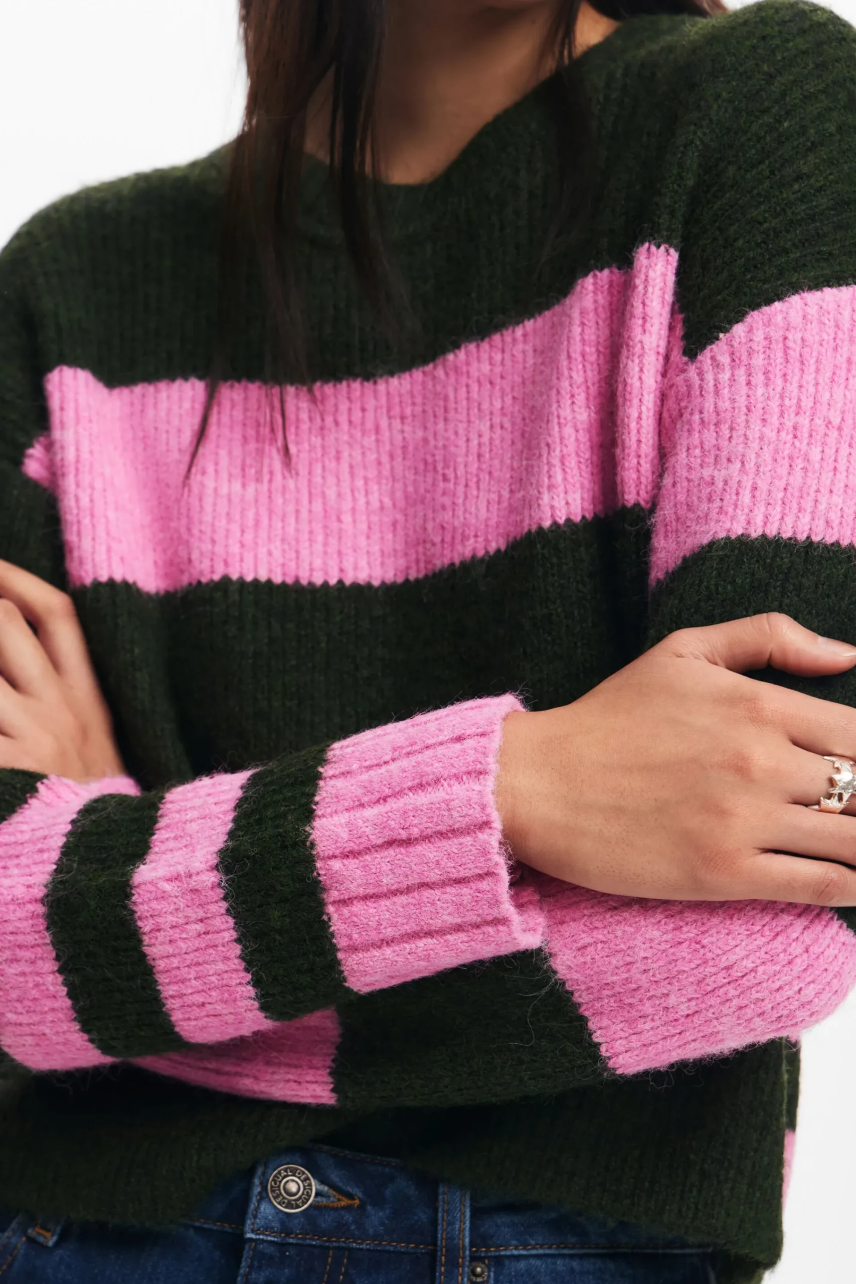 Roupa De Malha|Malha<Desigual Jersey listrado bicolor