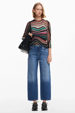 Roupa De Malha|Malha<Desigual Jersey listrado ondulado