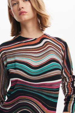 Roupa De Malha|Malha<Desigual Jersey listrado ondulado