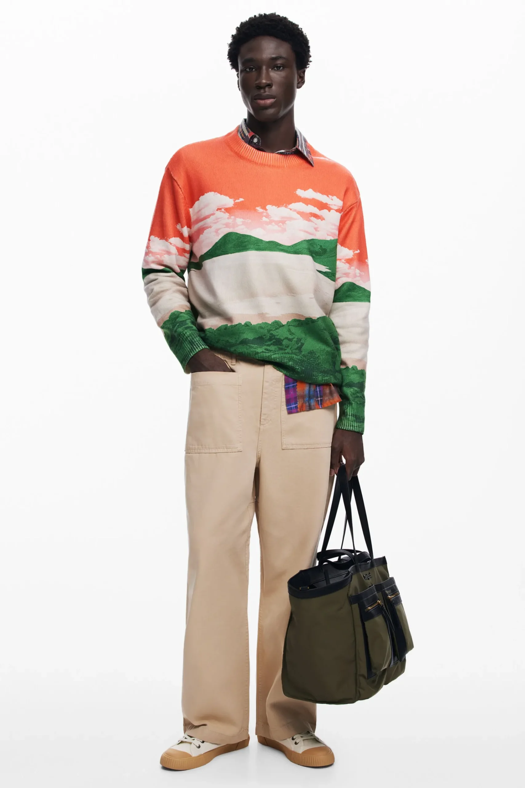 Malhas E Sweatshirts<Desigual Jersey paisagem