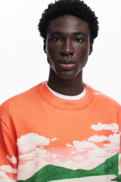 Malhas E Sweatshirts<Desigual Jersey paisagem