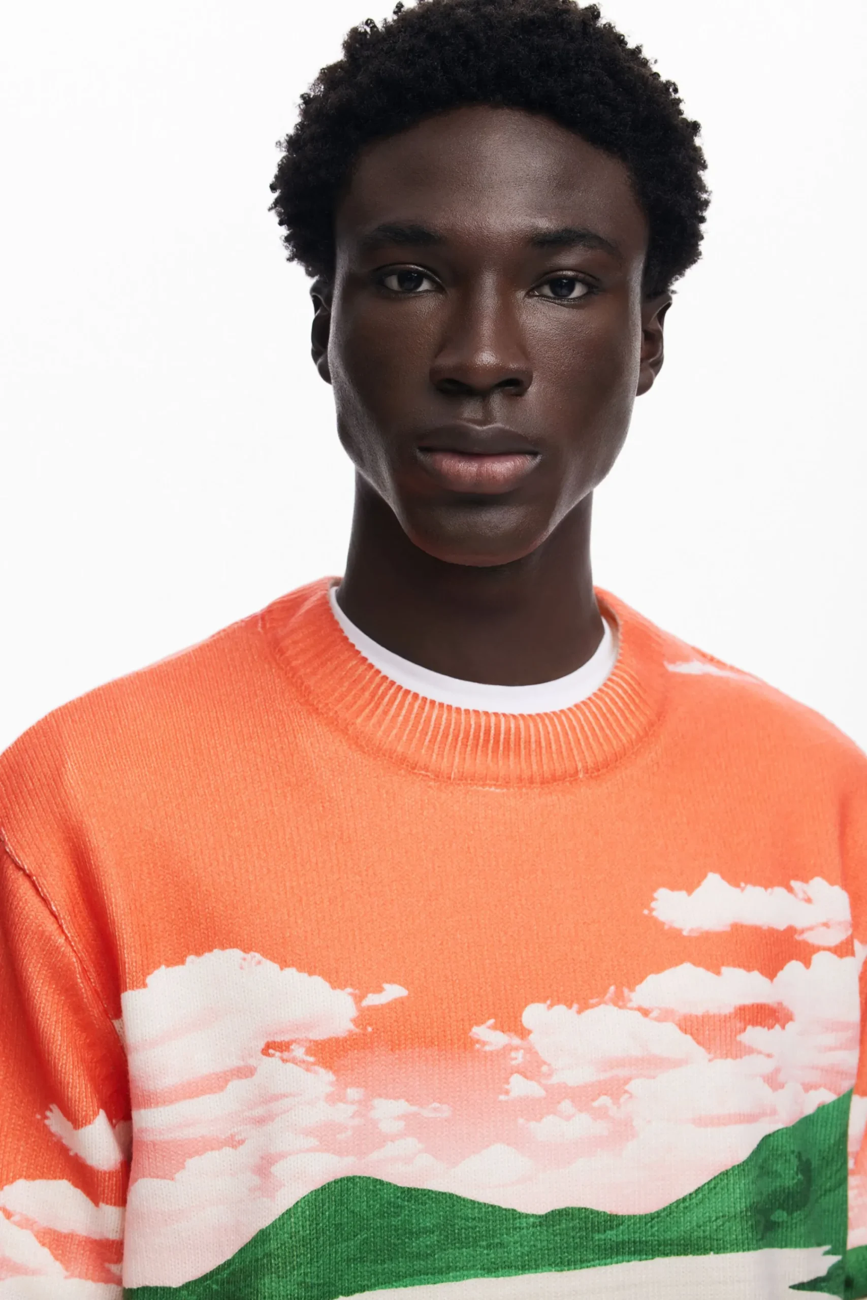 Malhas E Sweatshirts<Desigual Jersey paisagem