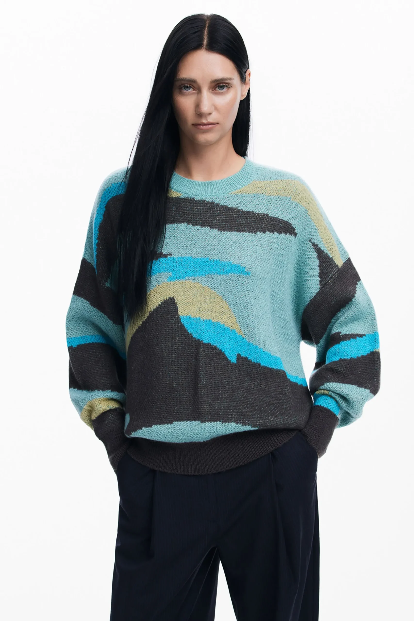 Roupa De Malha|Malha<Desigual Jersey paisagem