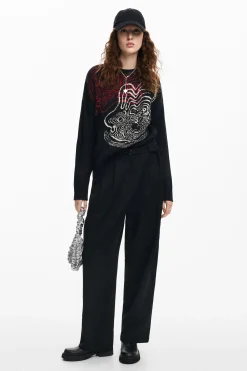Roupa De Malha|Malha<Desigual Jersey ponto ondas M. Christian Lacroix