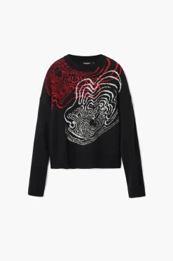 Roupa De Malha|Malha<Desigual Jersey ponto ondas M. Christian Lacroix
