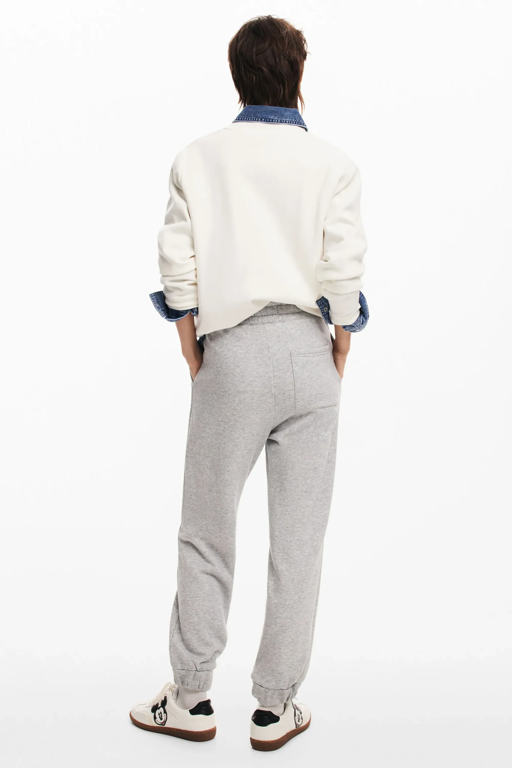 Jeans|Calças<Desigual Jogger combinado Mickey Mouse