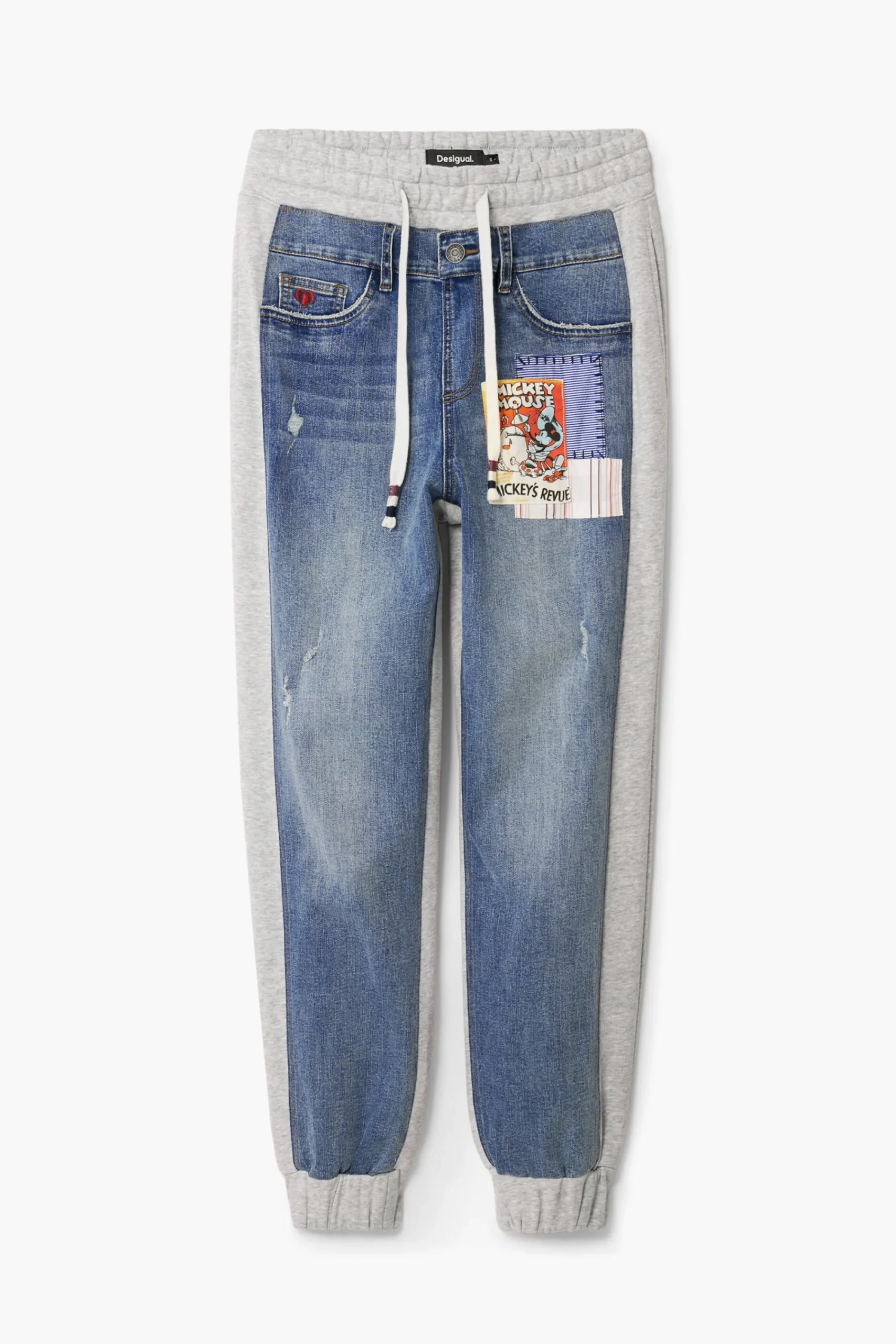 Jeans|Calças<Desigual Jogger combinado Mickey Mouse