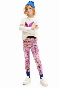 Saias E Calças|Leggings<Desigual Leggings com asas de borboleta