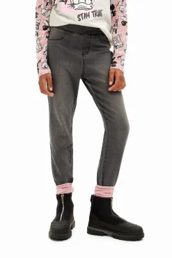 Saias E Calças<Desigual Leggings de denim elásticos
