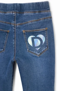 Saias E Calças<Desigual Leggings de denim elásticos