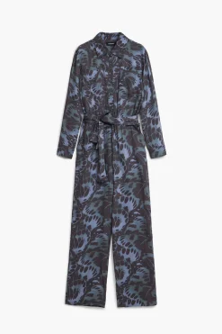 Vestidos E Macacões|Calças<Desigual Macacão fluido estampado